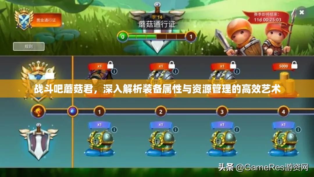 战斗吧蘑菇君，深入解析装备属性与资源管理的高效艺术