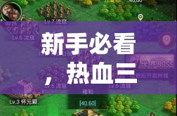 新手必看，热血三国手游国战怎么玩？新手攻略大揭秘！