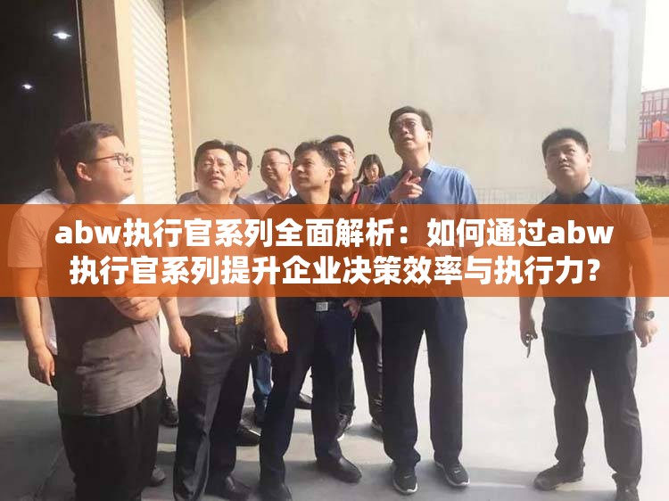 abw执行官系列全面解析：如何通过abw执行官系列提升企业决策效率与执行力？