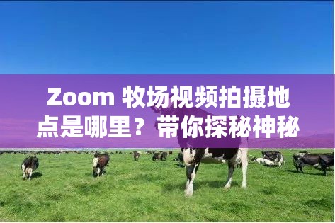 Zoom 牧场视频拍摄地点是哪里？带你探秘神秘的 Zoom 牧场