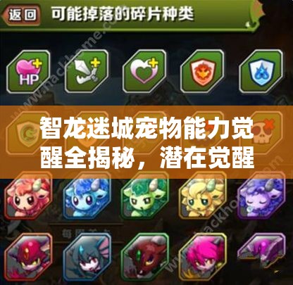 智龙迷城宠物能力觉醒全揭秘，潜在觉醒如何助你打造无敌战队？