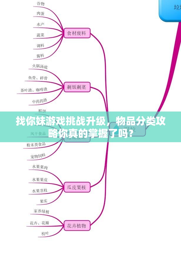 找你妹游戏挑战升级，物品分类攻略你真的掌握了吗？
