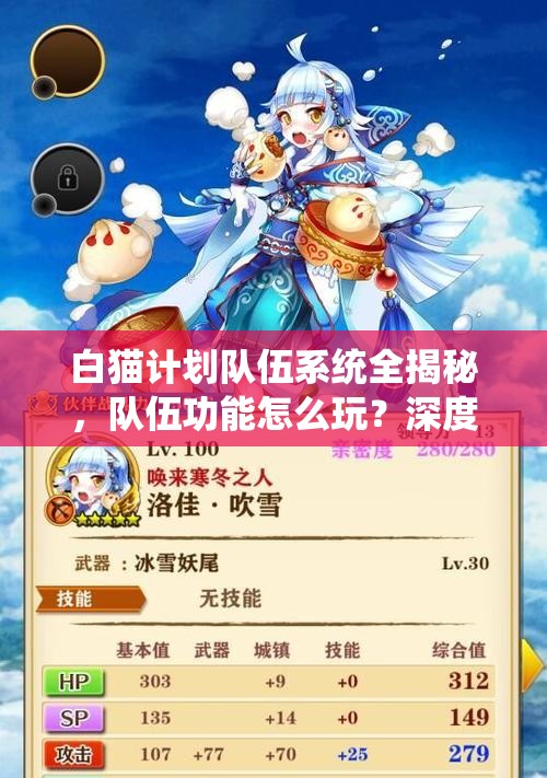 白猫计划队伍系统全揭秘，队伍功能怎么玩？深度攻略带你探秘！